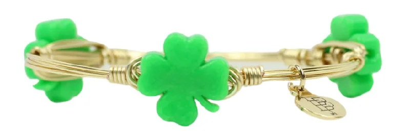 Hand-painted Bangles-The Mini Clover Bangle Bracelet