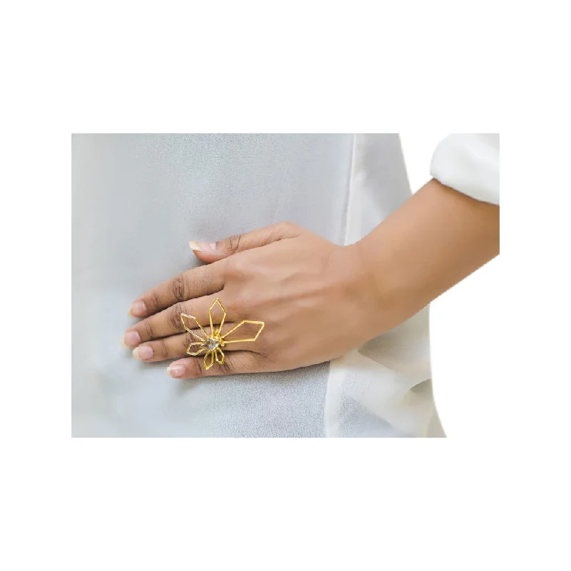 Matching Couple Rings-VARNIKA ARORA Armano Golden Ring