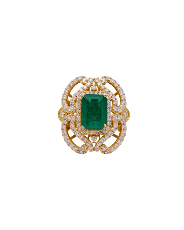 Birthstone Wedding Ring-Riya Diamond Ring