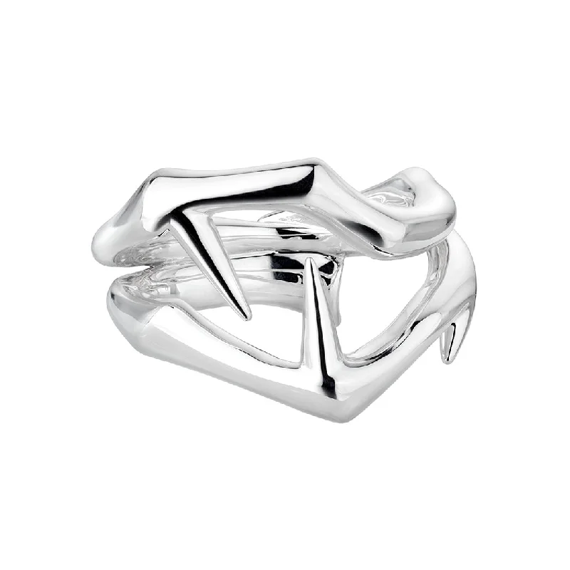 Custom Silver Ring-Blackthorn Ring - Silver