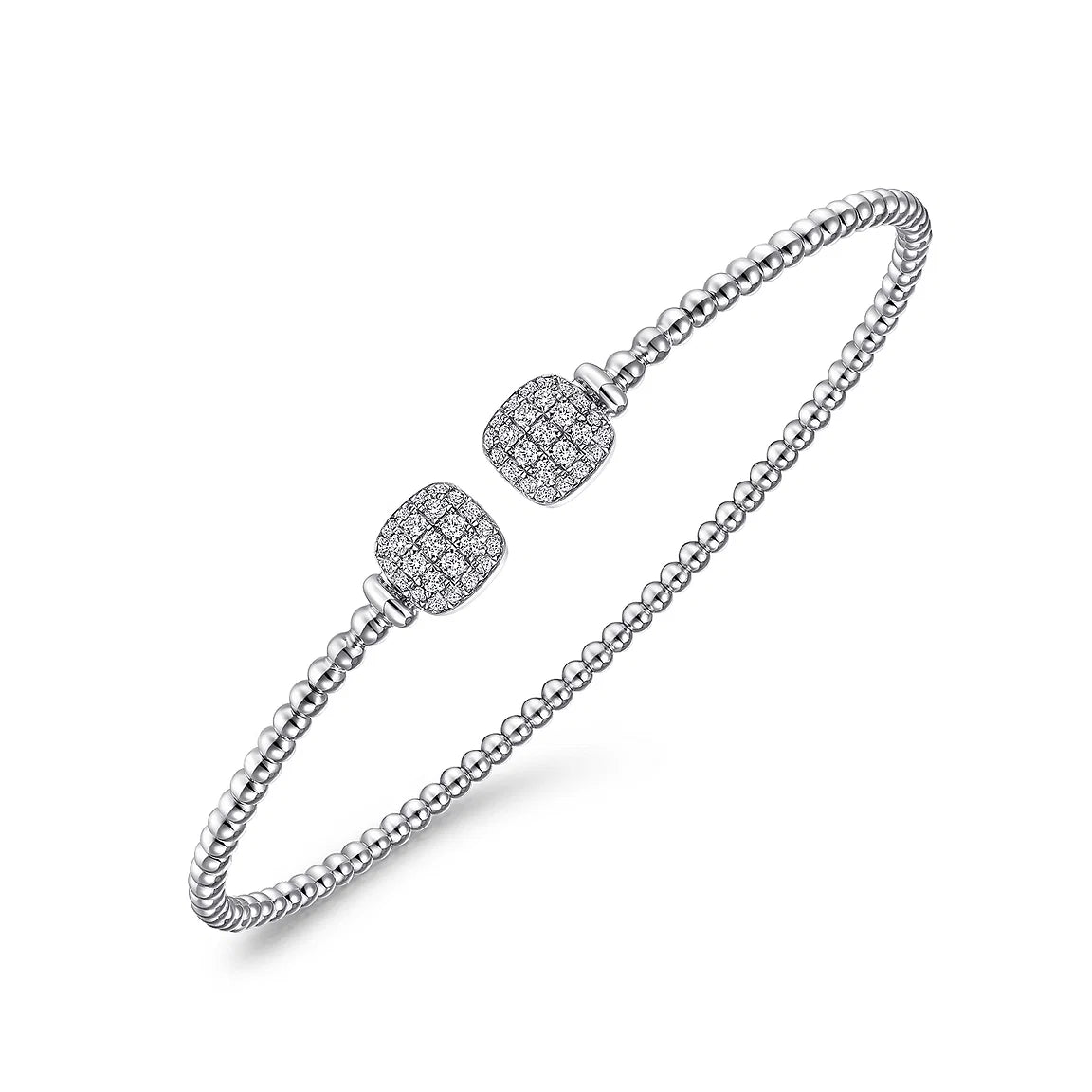 Luxury Pearl Bracelets-Signature Zircon Open Bangle