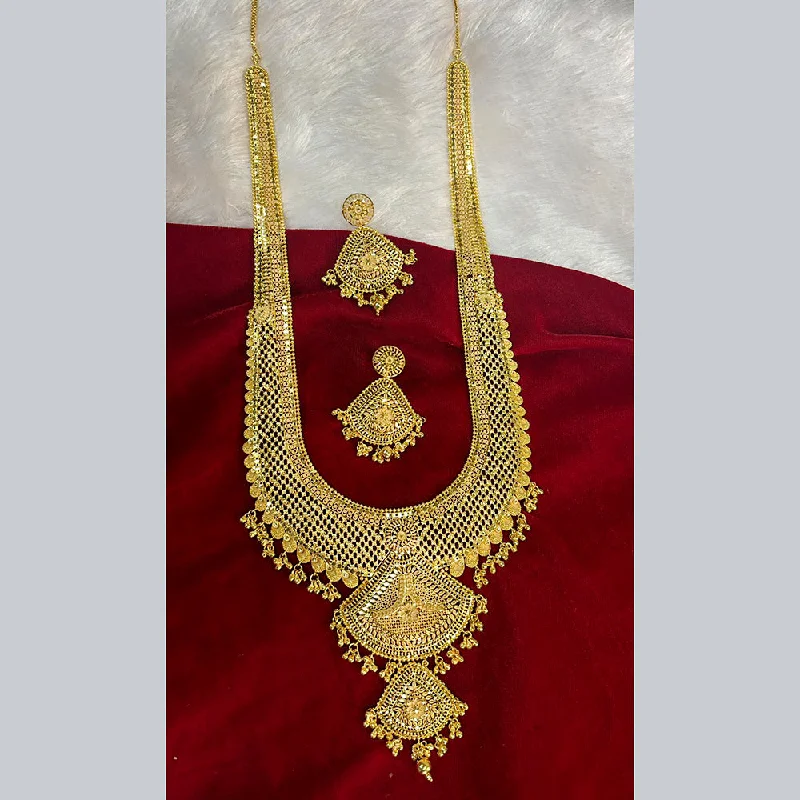 Luxurious Sapphire Necklace-Pari Art Jewellery Forming Long Necklace Set