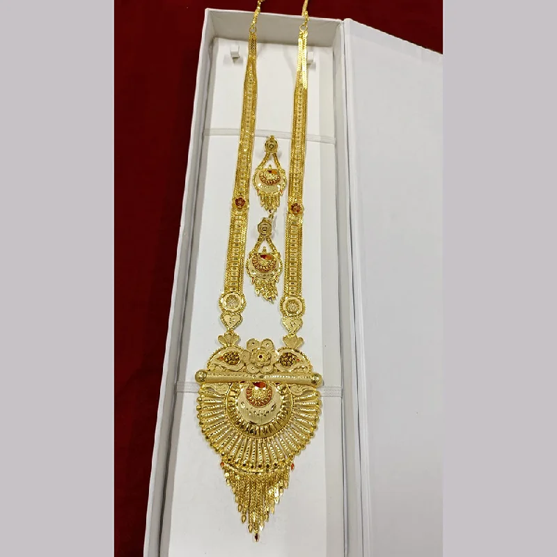 Classic Heart Necklace-Pari Art Jewellery Forming Long Necklace Set