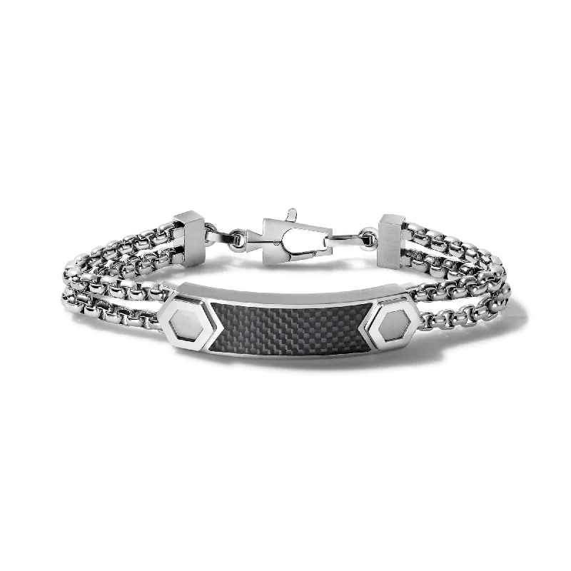 Classic Chain Link Bracelets-Bulova ID Link - Medium