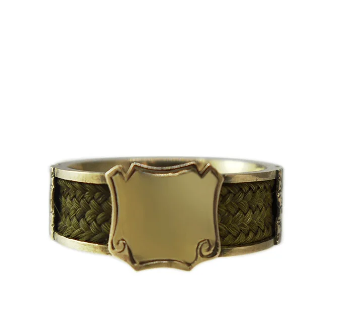 Elegant Cocktail Ring-Victorian Gold Mourning Ring