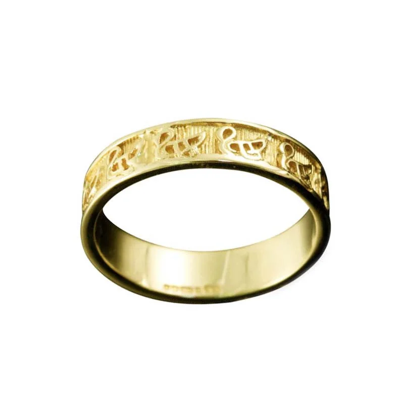 Classic Gold Ring-Celtic Bressay Swan Ring