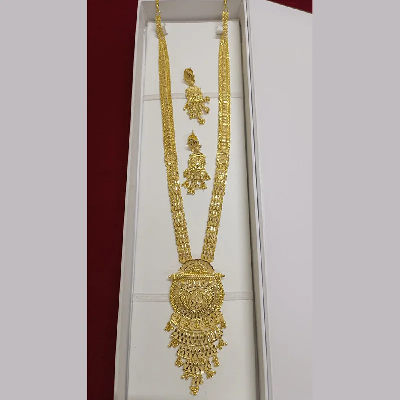 Trendy Multi-layer Necklace-Pari Art Jewellery Forming Long Necklace Set