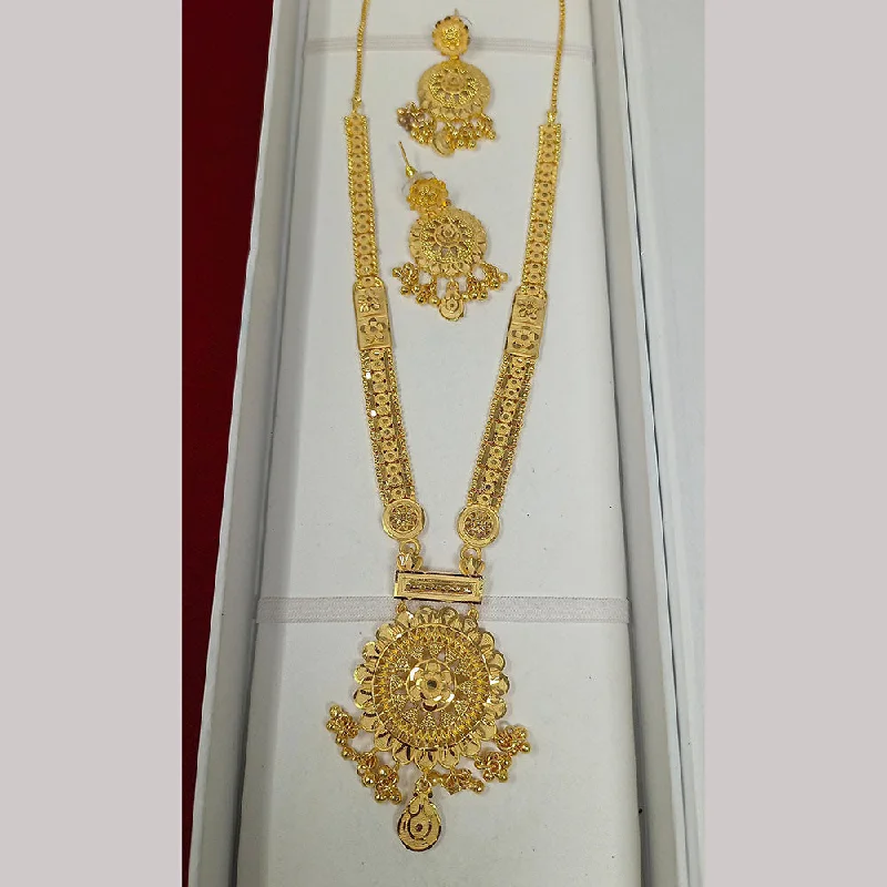 Classic Pendant Necklace-Pari Art Jewellery Forming Long Necklace Set