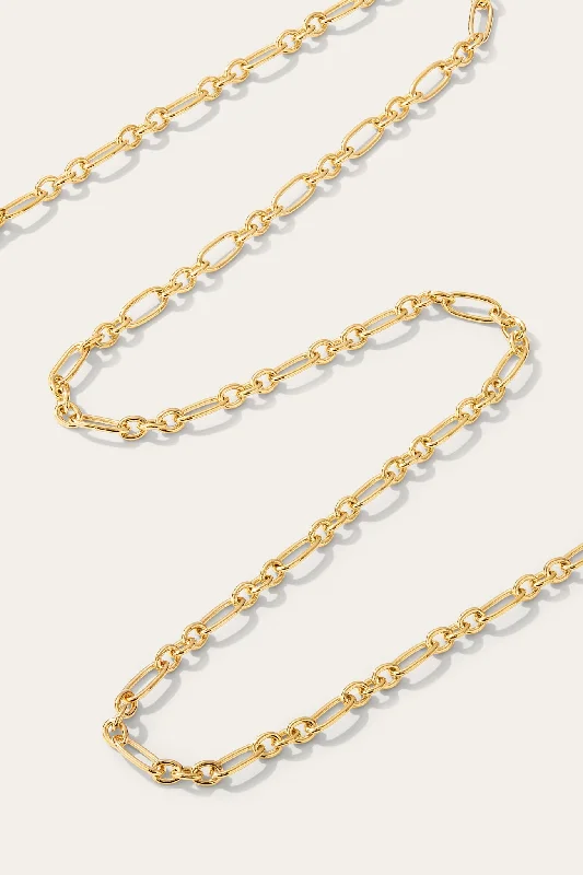 Artistic Crystal Necklace-Catalina Gold Vermeil Chain