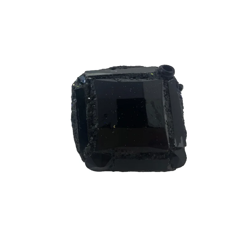 Large Gold Ring-BLACK SQUARE RING, 2024