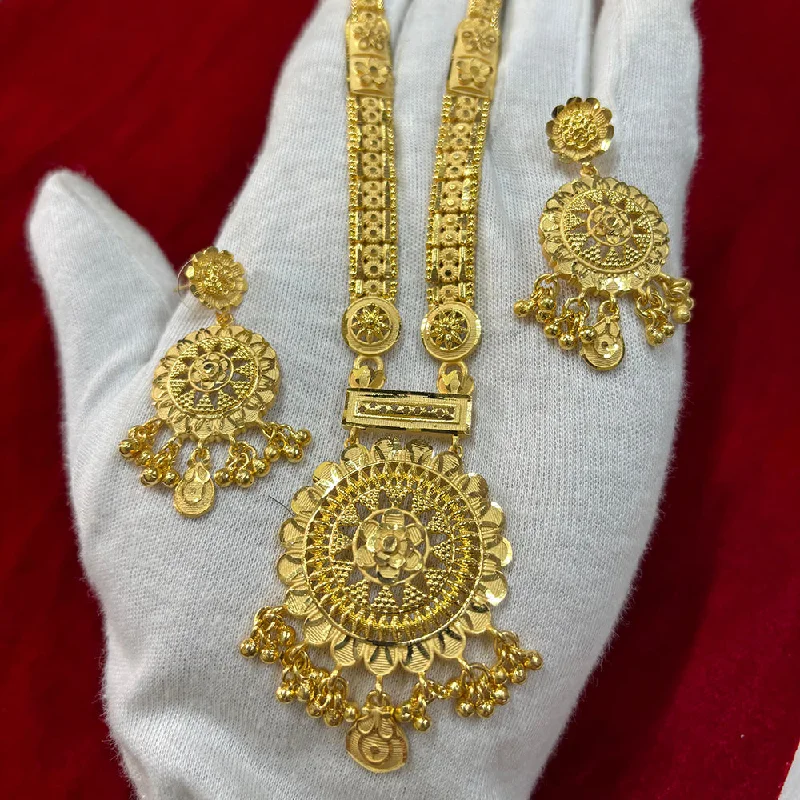 Unique Designer Necklace-Pari Art Jewellery Forming Long Necklace Set