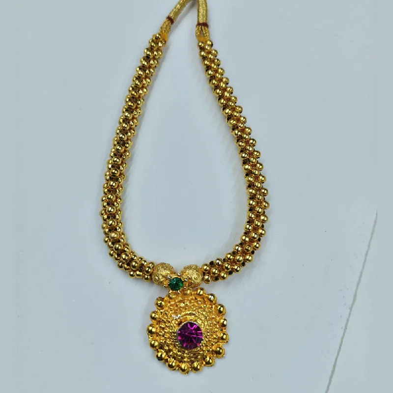 Modern Designer Necklace-Manisha Jewellery Gold Plated Choker Necklace (Thushi)