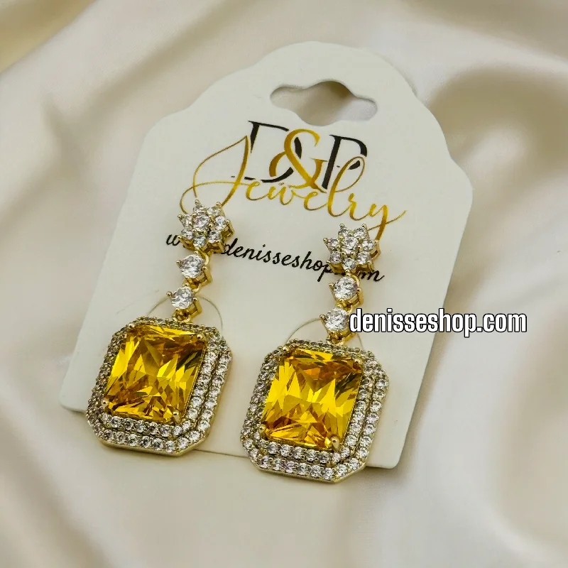 Bohemian Style Earrings-18K YELLOW EARRINGS E536