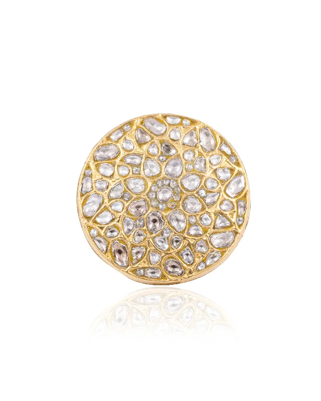 Two-Tone Gold Ring-Lisa Polki Ring