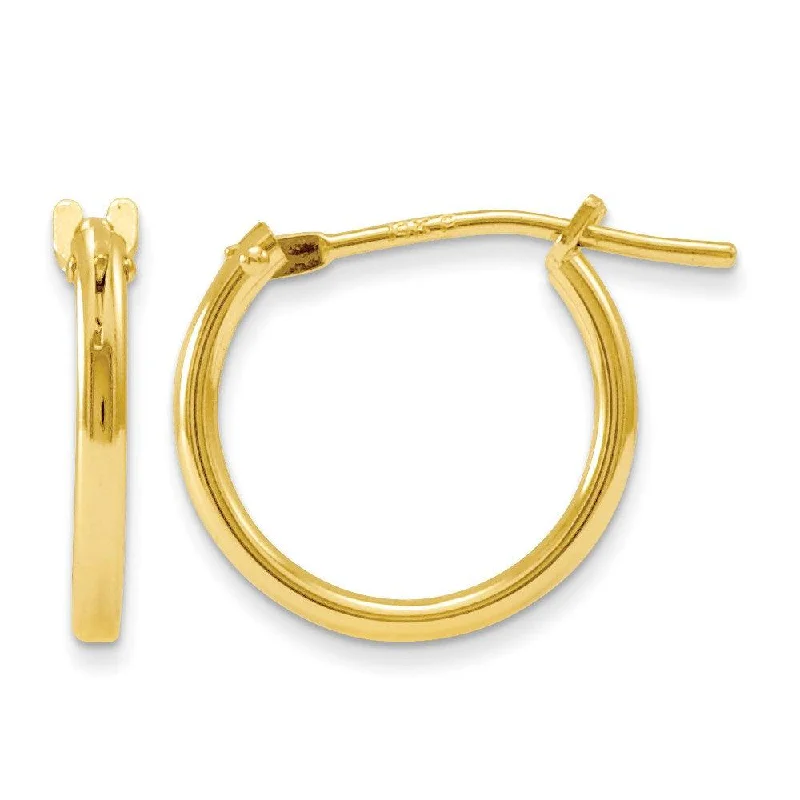 Multicolor Earrings-Madi K Kid's 14k  Hoop Earrings