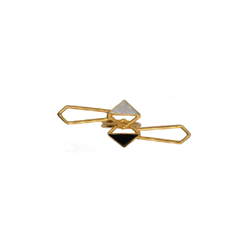 Minimalist Gold Ring-VARNIKA ARORA Idku Multi-Color Ring