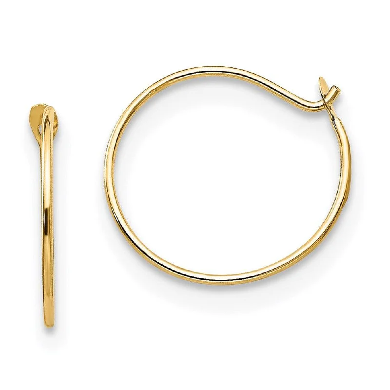 Classic Round Earrings-Madi K Kid's 14k  Sm. Endless Hoop Earrings