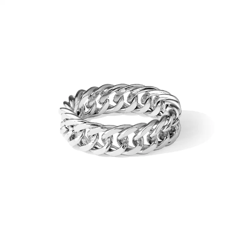 Luxurious Wedding Ring-Chain ring silver