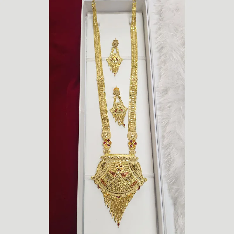 Art Nouveau Necklace-Pari Art Jewellery Forming Long Necklace Set