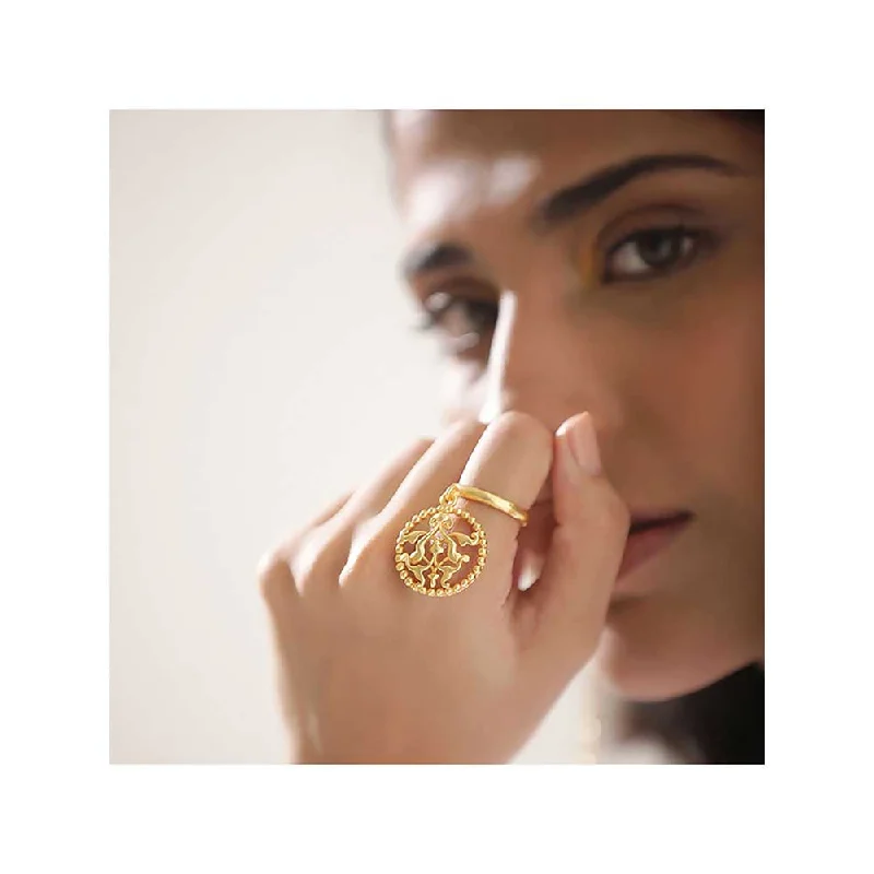 Luxury Gold Ring Set-Tanvi Garg Modine Ring