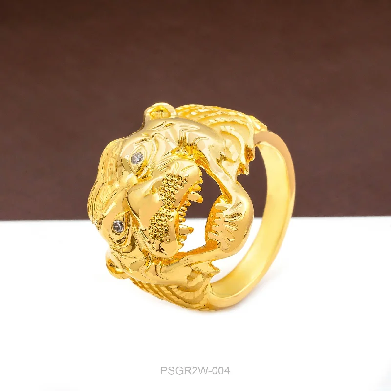 Two-Tone Gold Ring-GOLDEN RING PSGR2W-004