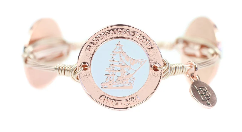 Beautiful Gemstone Bangles-Gasparilla Rose Gold Ship Bangle