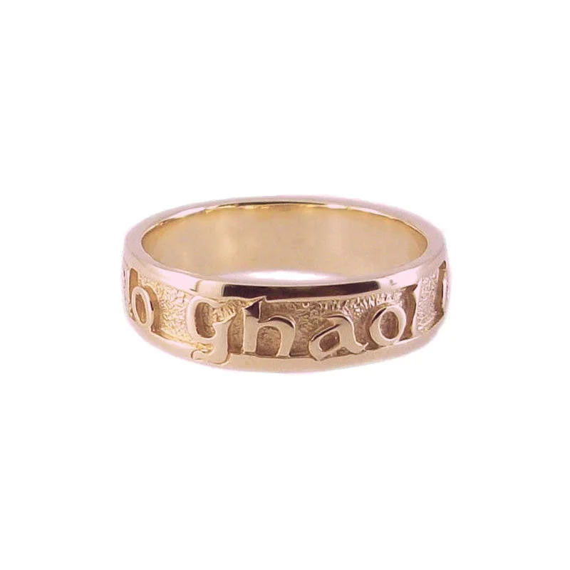 Men's Wedding Ring-Mo Ghaol Ort Ring In Rose Gold