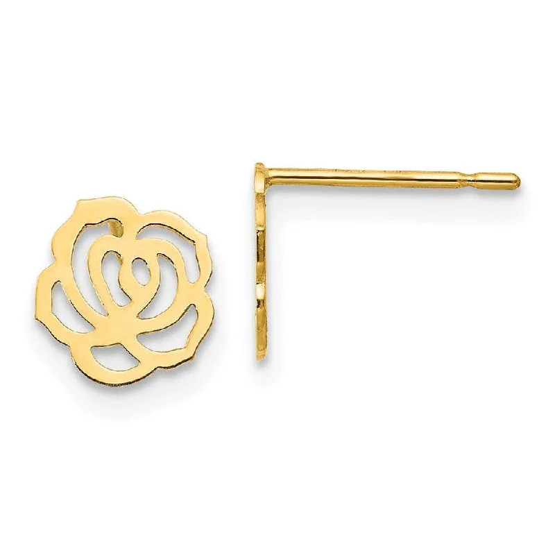 Large Statement Earrings-Madi K Kid's 14k   Flower Post Earrings