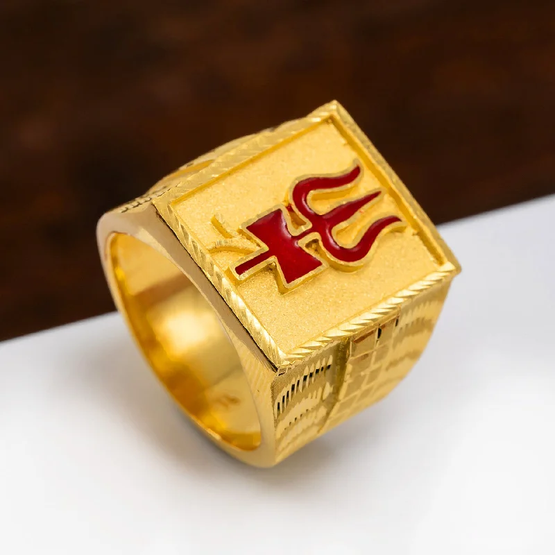 Gold Signet Ring-Gents Ring PGGR2-21-005