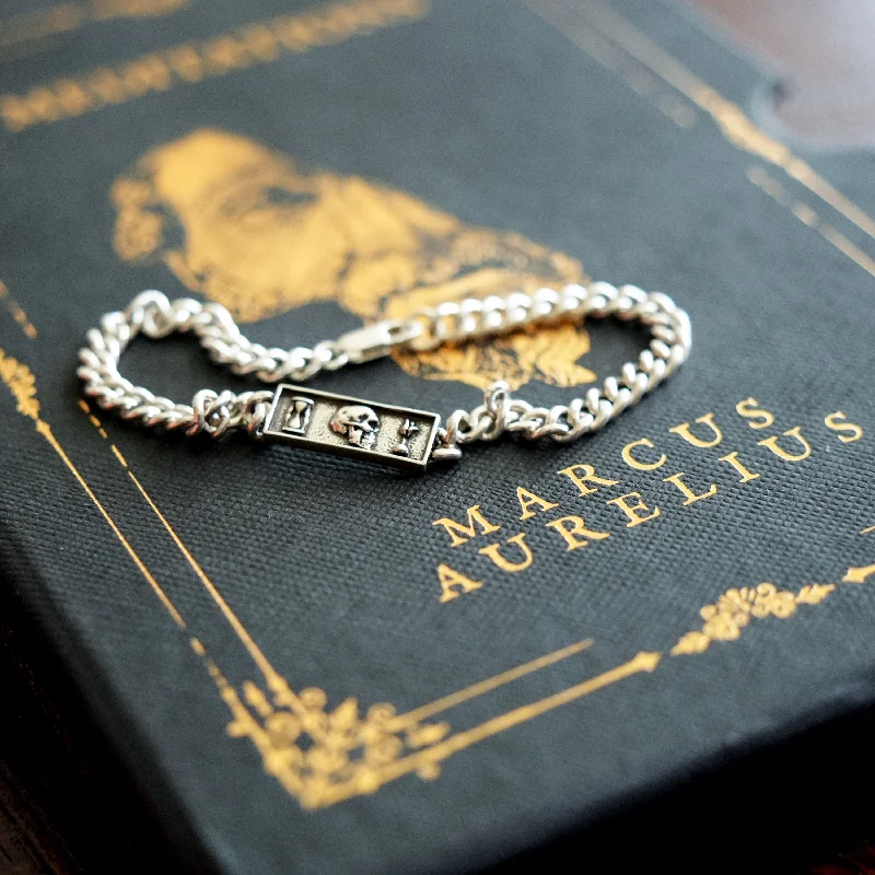 Custom Friendship Bracelets-Memento Mori Premium ID Bracelet